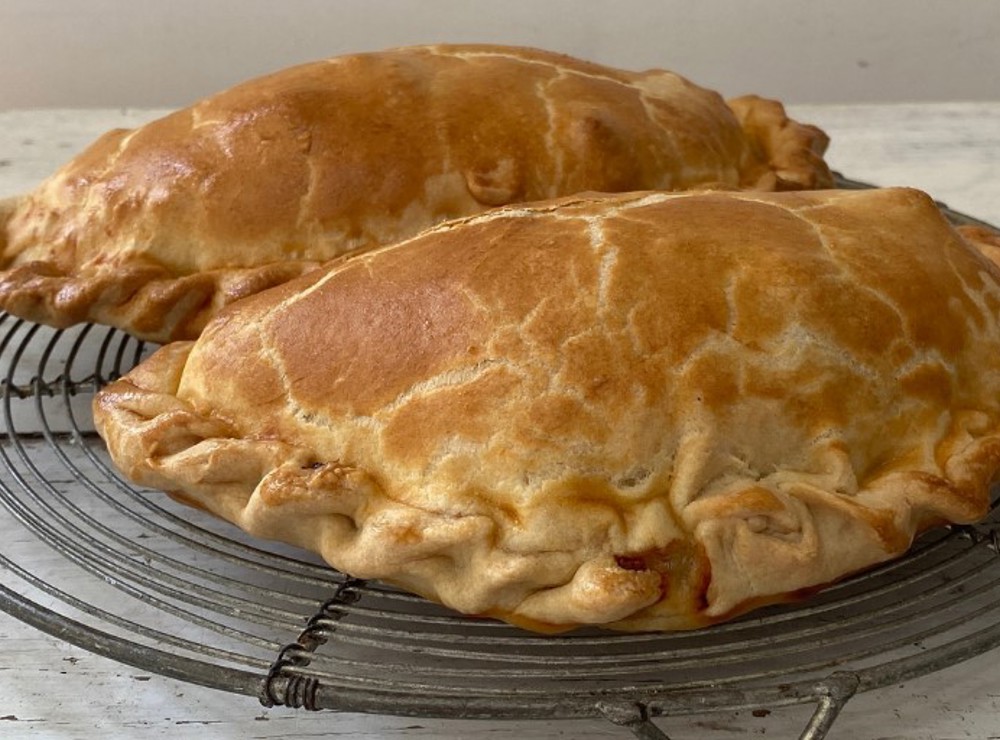 Lamb, mint and summer veg patch pasties