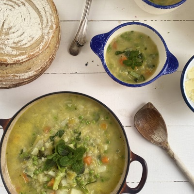 Spring vegetable soup